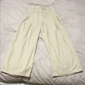 Free People Cream Trousers